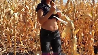 My Step-Brother Cumming In My Panties While I Work On The Corn Field Sixty Fps.