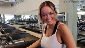 Alexis Kay, With Her Massive Natural Breasts, Gets Picked Up In The Gym And Banged Hard