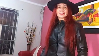 A Stunning Milf Goddess Turns Into A Seductive Halloween Witch