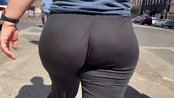 Candid Video Of A Woman With A Large Butt Being Wedgied In The Streets