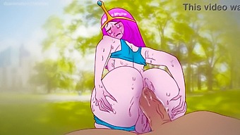Cartoon Princess Gets Naughty With Chocolate In The Park