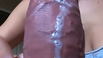 Explicit Oral Sex And Cum Play In The Bathroom