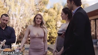 Kenzie Madison And Jay Smooth Engage In Partner Swapping With Another Couple, Indulging In Oral Sex And Blowjobs, All While Captions Provide A Detailed Description Of The Scene.