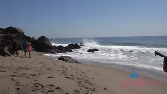 Pov Video Of Summer Vixen'S Oral Skills And Car Fun On The Beach