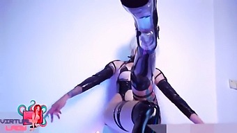 A Lustful 2b Eagerly Mounts A Large Penis In A Nier Automata-Inspired Video