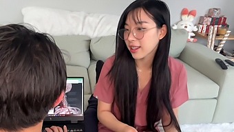 Asian Babe Elle Lee Gives Back Oral Pleasure To Her Tutor In Arousing Pov Video
