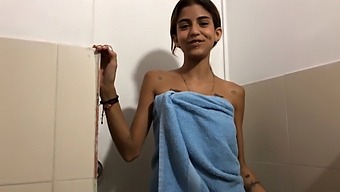Young Girl'S Reaction To Finding Her Stepbrother Masturbating In The Bathroom