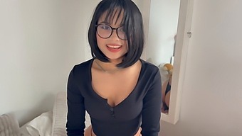 Anime Beauty Loses Bet And Gets Big Dick On Her Thighs